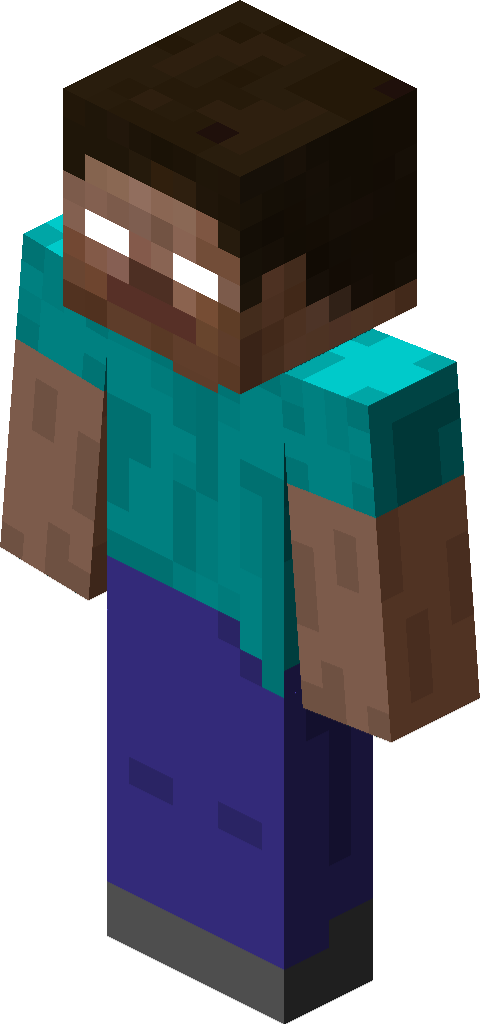 Herobrine character model — the legendary Minecraft myth